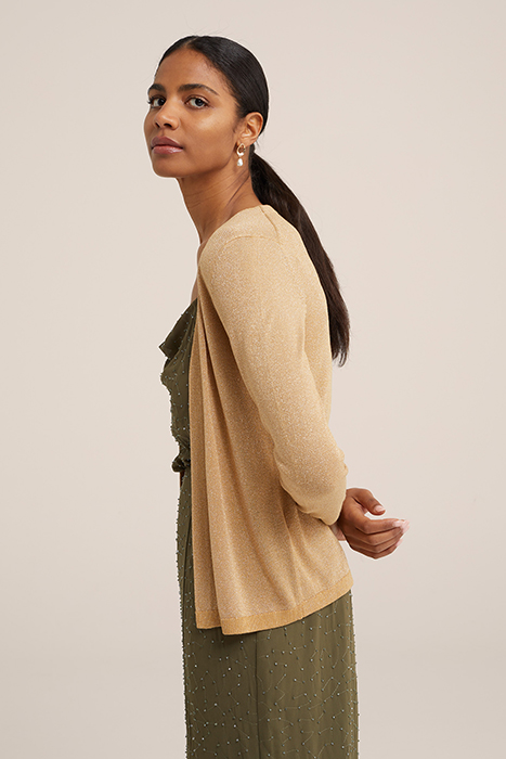 KNITTED CARDIGAN GOLD 4