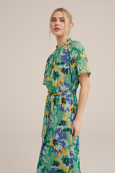 DRESS MAXI LENGTH GREEN 4