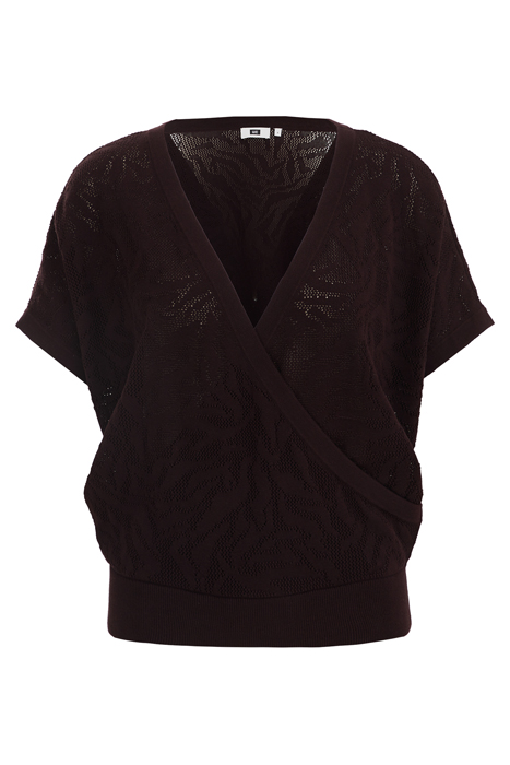 KNITTED PULLOVER DARK BROWN 4