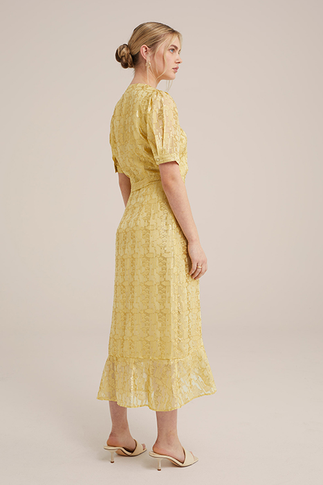 DRESS MAXI LENGTH GOLD 2