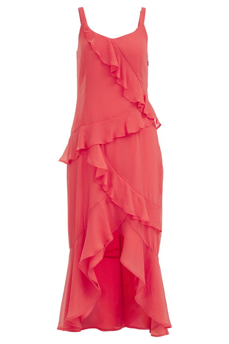 DRESS MID LENGTH CORAL PINK 3
