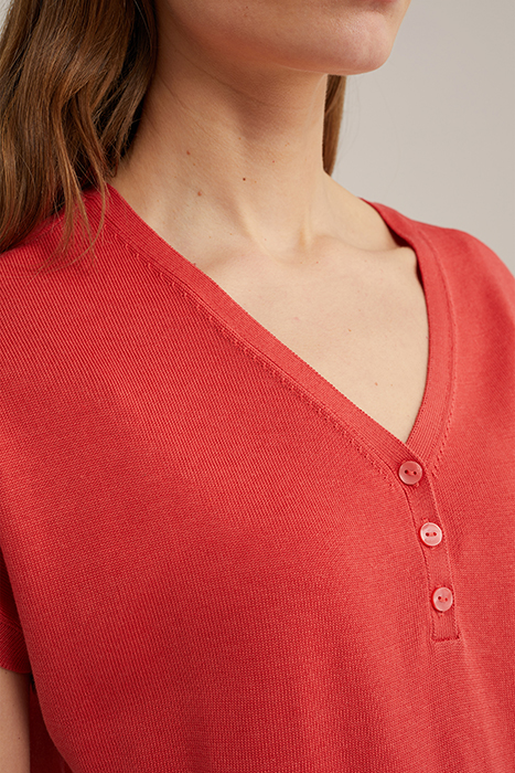 KNITTED PULLOVER VINTAGE RED 6