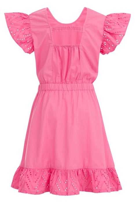 DRESS MID LENGTH BRIGHT PINK 4