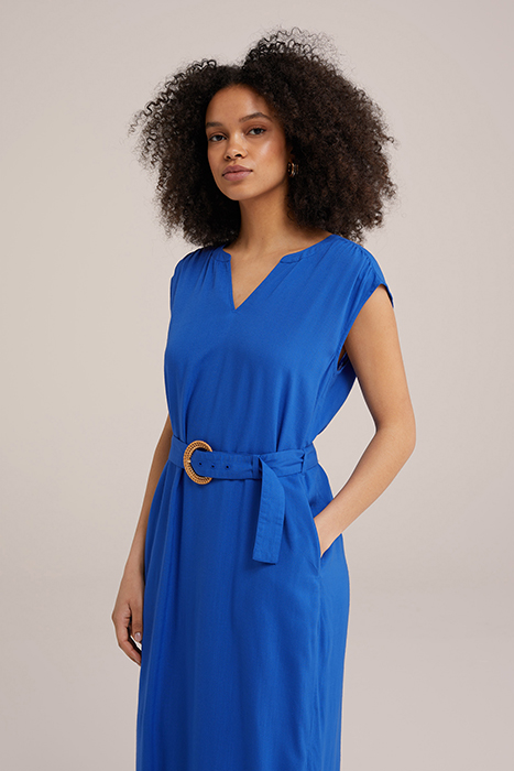DRESS MID LENGTH COBALT BLUE 4