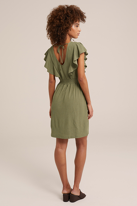 DRESS MIDI OLIVE GREEN 3