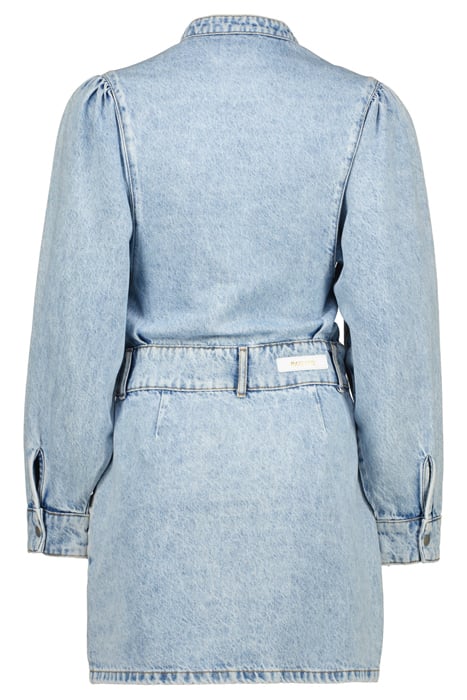 SAGE MIDI DRESS LIGHT BLUE STONE 2