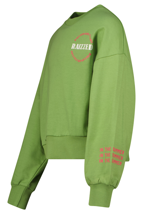 GIRLS LINCOLN SWEATER MOSS GREEN 3