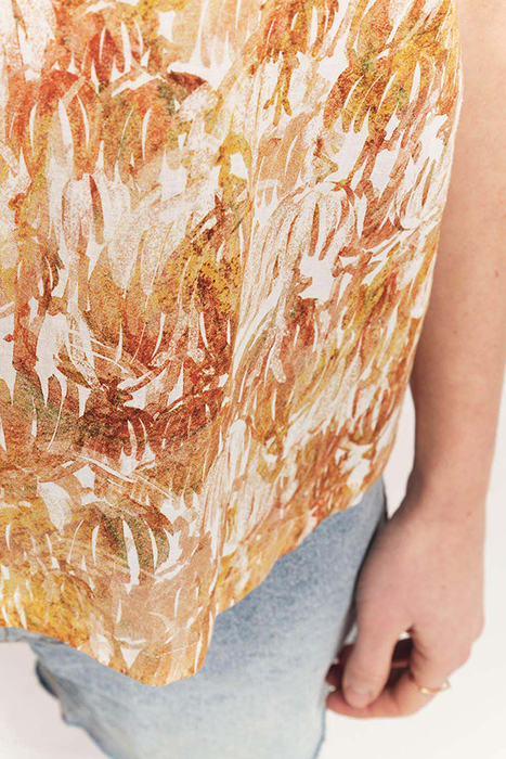 CARA - CINNAMON TOP WITH SAHARA DANCE PRINT 5