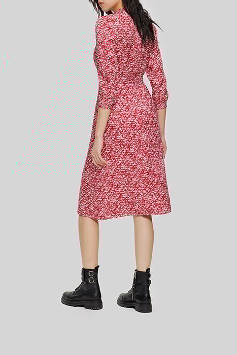 RED TAG PRINT MIDI DRESS 2