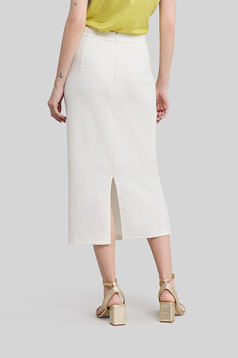 ECRU LONG SKIRT IN SILVER MESH SPIRIT 2