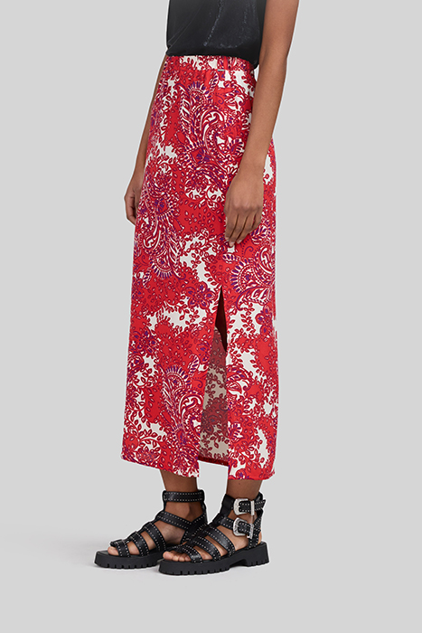 REDCURRANT LENZING™ ECOVERO™ BANDANA PRINT SKIRT 5