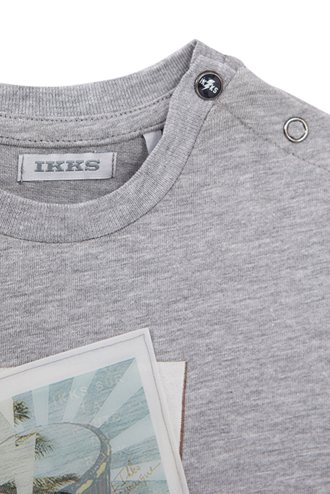 BABY BOYS’ GREY T-SHIRT PERCUSSION LENTICULAR IMAGE 5