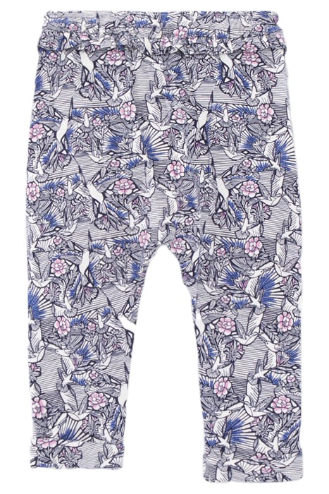 BABY GIRLS' ECRU WAX HUMMINGBIRD PRINT HAREM PANTS 2