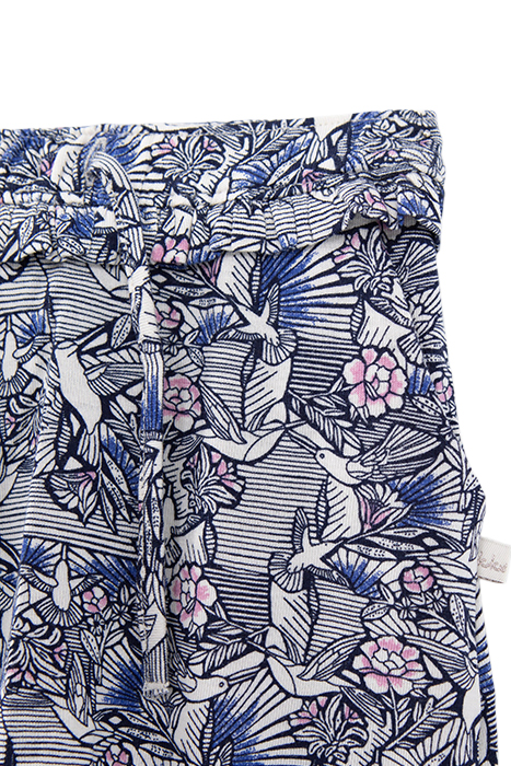 BABY GIRLS' ECRU WAX HUMMINGBIRD PRINT HAREM PANTS 4