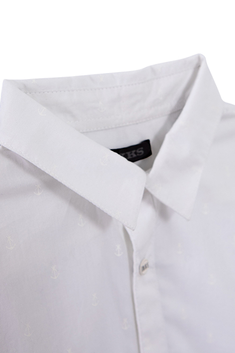 BOYS’ WHITE ANCHOR PRINT SHIRT 3