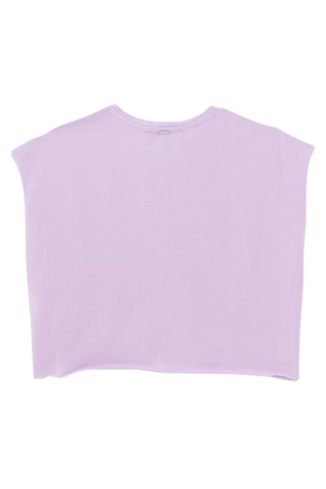 GIRLS’ LILAC T-SHIRT WITH STRAWBERRY SLOGAN PRINT 2