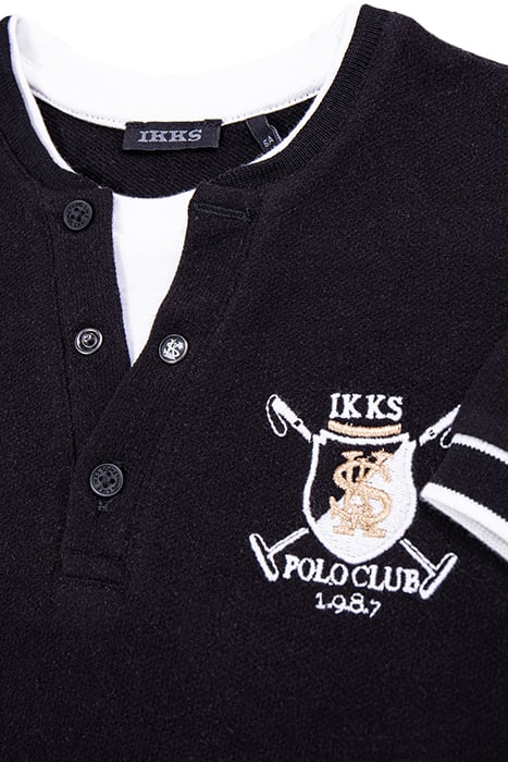 BOY'S TROMPE-L'OEIL BLACK T-SHIRT 4