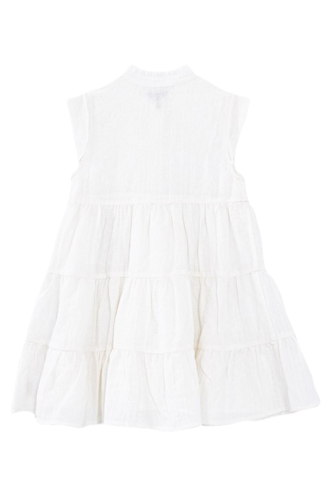 GIRLS’ WHITE DECORATIVE JACQUARD DRESS 2