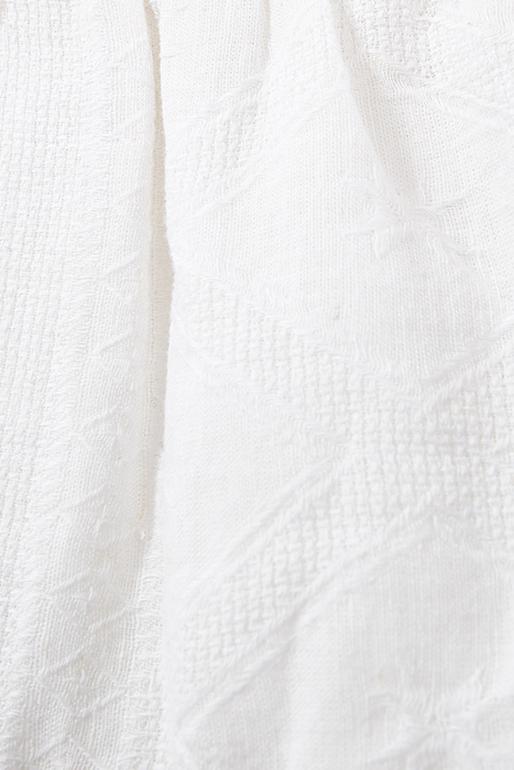 GIRLS’ WHITE DECORATIVE JACQUARD DRESS 5