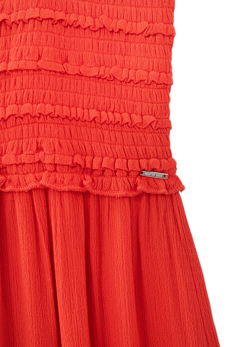 GIRLS’ RED LENZING™ ECOVERO™ JUMPSUIT WITH SMOCKED TOP 5