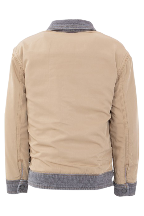BOYS’ GREY DENIM/BEIGE NYLON REVERSIBLE JACKET 4