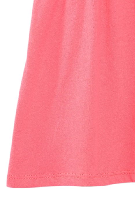 GIRLS’ NEON PINK DRESS WITH TWO-TONE SLOGAN 5