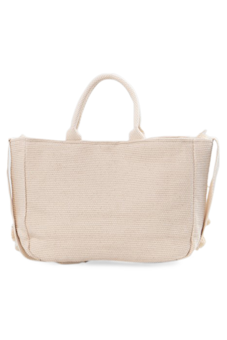 GIRLS’ BEIGE WOVEN HANDBAG WITH EMBROIDERY AND FRINGING 2
