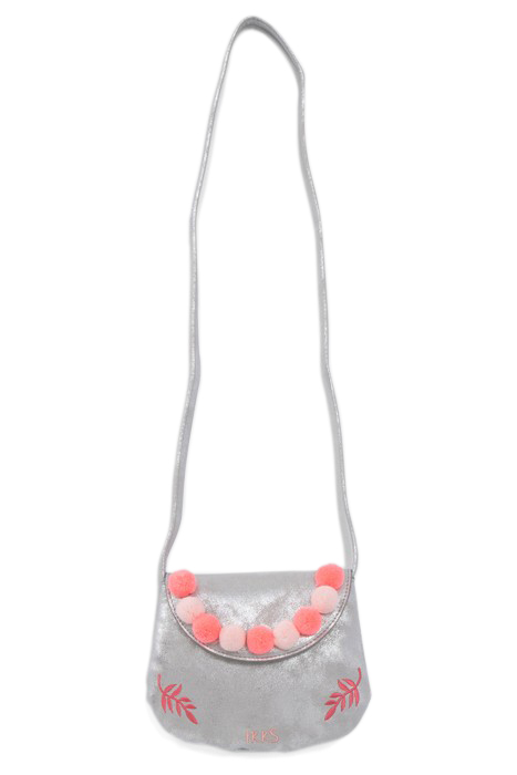GIRLS’ SILVER SHOULDER BAG WITH TASSEL DECOR 2