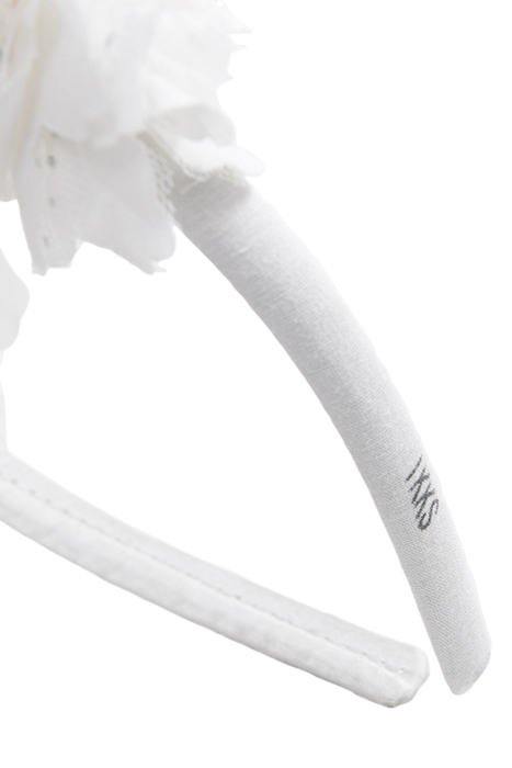GIRLS’ WHITE HEADBAND WITH 3D FLOWER DECOR 5