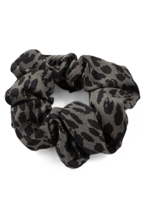 GIRLS’ KHAKI SCARF SCRUNCHIE WITH LEOPARD PRINT ROCK 2