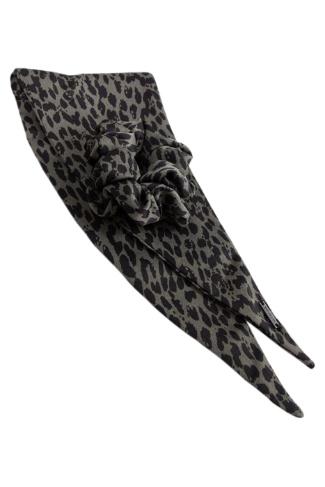 GIRLS’ KHAKI SCARF SCRUNCHIE WITH LEOPARD PRINT ROCK 4