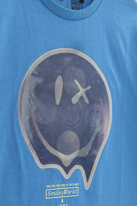 BOYS’ BLUE T-SHIRT WITH LENTICULAR SMILEYWORLD IMAGE 5