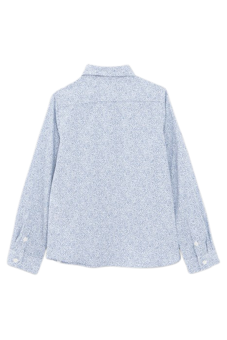 BOYS’ BLUE SHIRT WITH MINIMALIST LEAF PRINT 2