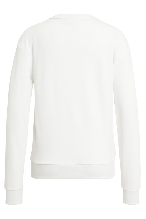 BANTIN SLIGHTLY CROPPED CREW SWEAT BRIGHT WHITE 4