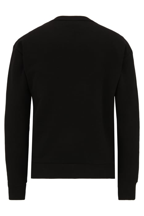 BANTIN SLIGHTLY CROPPED CREW SWEAT BLACK 5