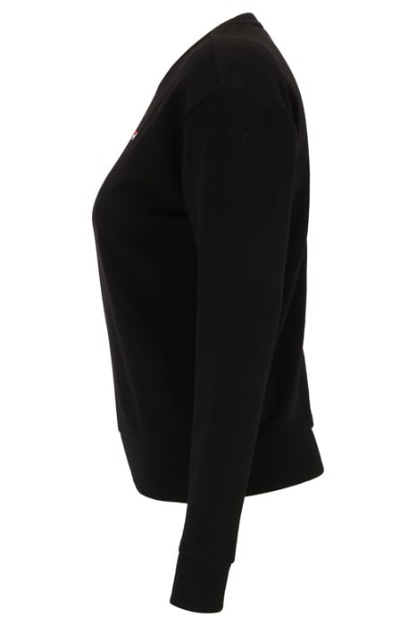 BANTIN SLIGHTLY CROPPED CREW SWEAT BLACK 6