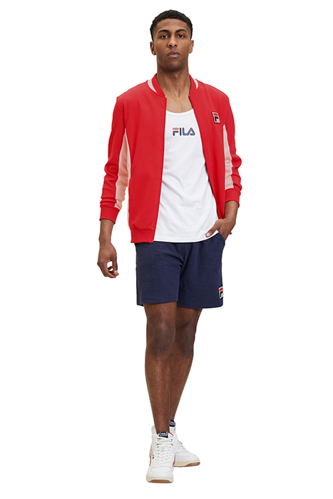 SETTANTA TRACK JACKET TRUE RED-ANTIQUE WHITE 3