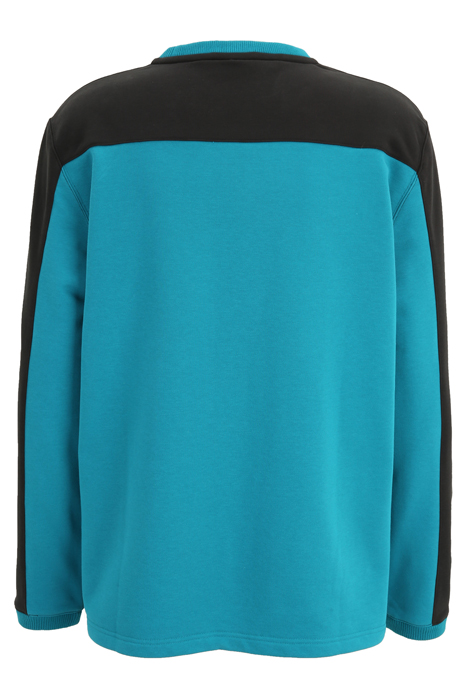 LONG SLEEVE SWEATSHIRT WITH COLOR BLOCK DETAIL MARINE / BLAC 5