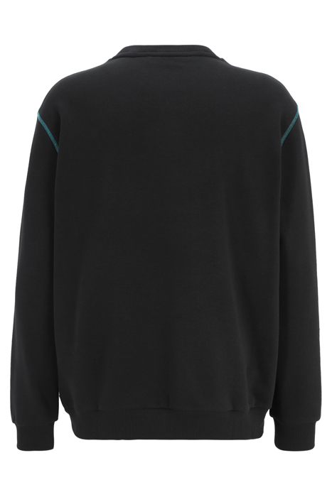 CREWNECK SWEATSHIRT WITH KANGAROO POCKET AND CONTRAST STITCH 5