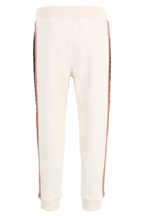 CUFFED SWEATPANTS WITH BRAID DETAIL WHITE / NAVY / PINK 2