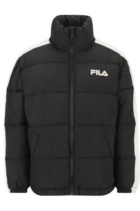 LESZNO 90'S PUFFER JACKET BLACK-ANTIQUE WHITE 4