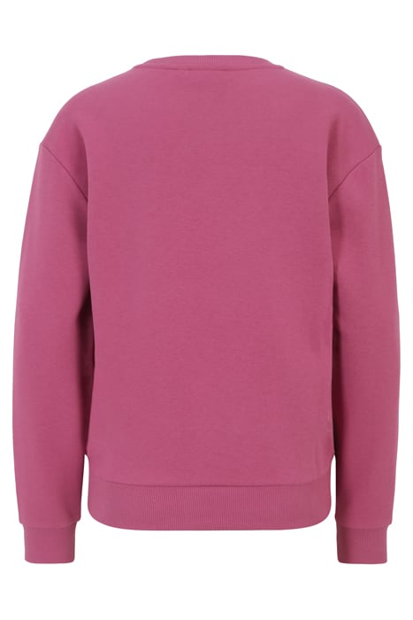 BANTIN SLIGHTLY CROPPED CREW SWEAT RED VIOLET 5