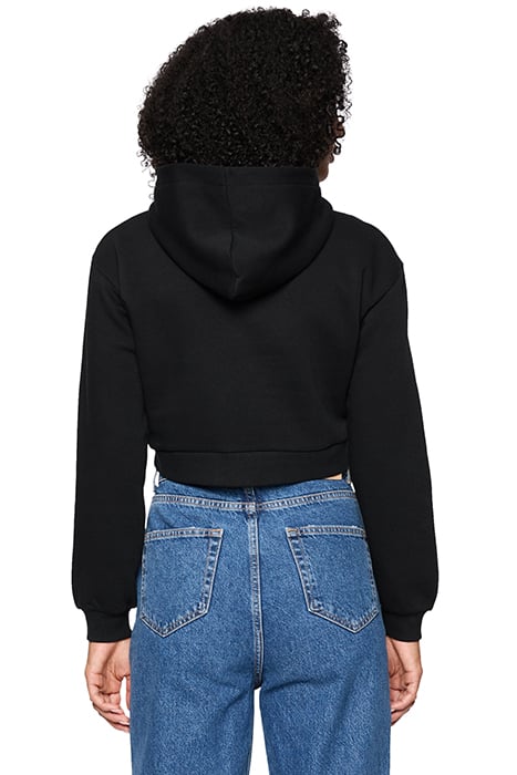LAPALISSE CROPPED HOODY BLACK 2