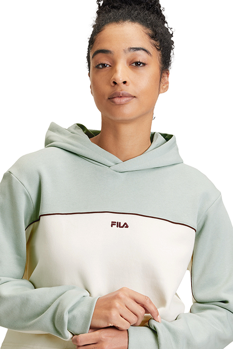 LAAGNA BLOCKED HOODY JADEITE-ANTIQUE WHITE 7