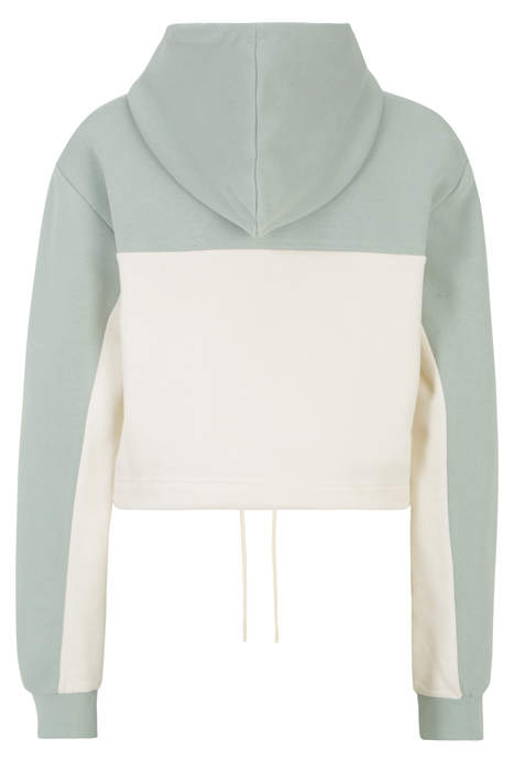 LAAGNA BLOCKED HOODY JADEITE-ANTIQUE WHITE 5