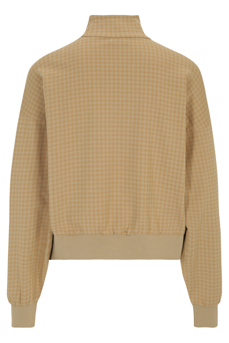 LIEBAU AOP HALF ZIP SWEATER CORNSTALK PEPITA AOP 5