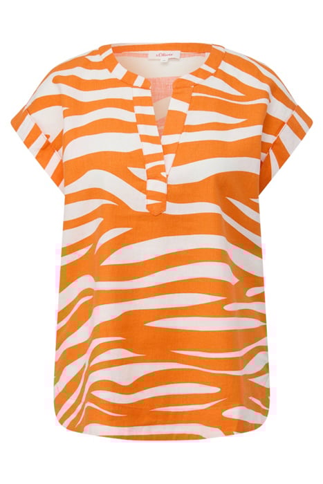 S.OLIVER BLOUSES ORANGE-WHITE 4
