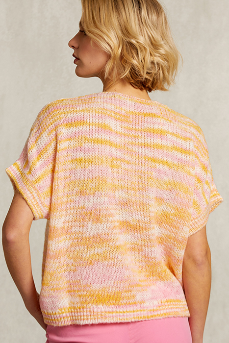 PINK ORANGE STRIPED TANK TOP 2