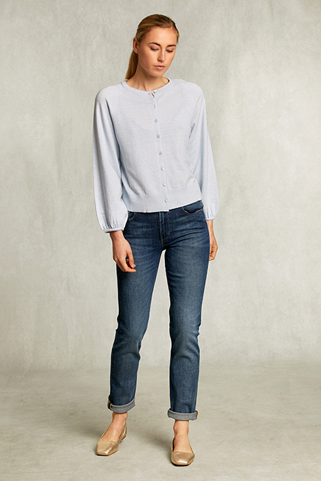 LIGHT BLUE CARDIGAN WITH BUTTONS BLUE 3