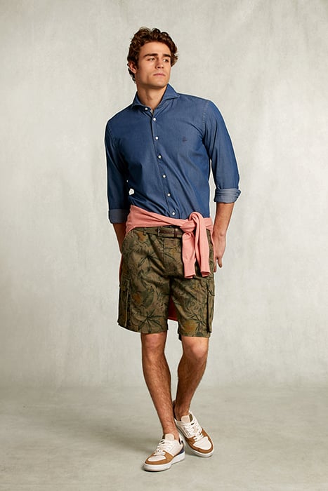 SLIM FIT JEANS SHIRT DARK BLEACH DENIM 3